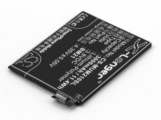 

Аккумулятор CameronSino CS-MUM210SL/BM21 для Xiaomi Mi Note, Li-Pol, 3000, 3.8V (P104.01133), CS-MUM210SL