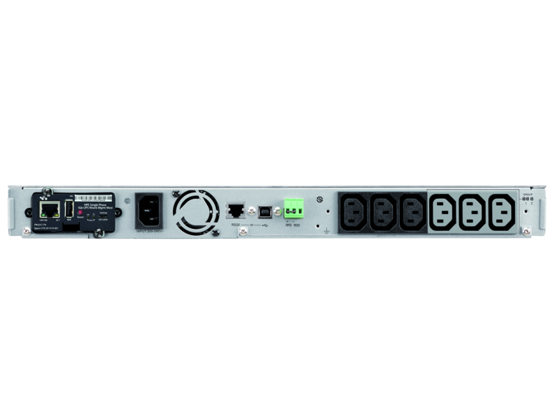 

ИБП HPE R1500 G5, 1550VA, 1100W, IEC, розеток - 6, черный (Q1L90A), R1500 G5