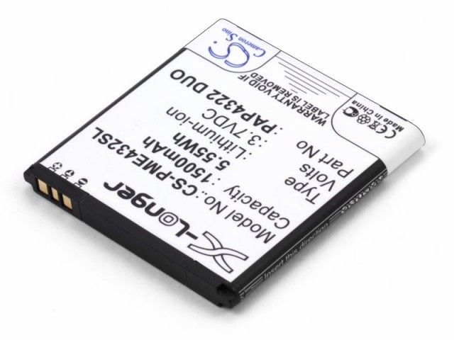 

Аккумулятор CameronSino CS-PME432SL для Prestigio MultiPhone 4322 Duo (PAP4322), Li-Ion, 1500, 3.7V (P104.01318), CS-PME432SL