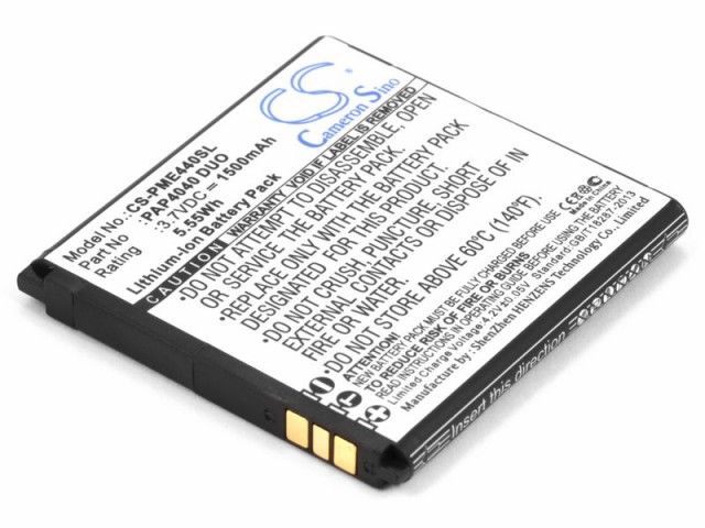 

Аккумулятор CameronSino CS-PME440SL для Prestigio MultiPhone 4040 Duo (PAP4040 DUO), Li-Ion, 1500, 3.7V (P104.01319), CS-PME440SL