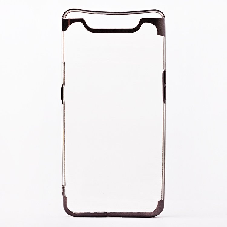 

Чехол-накладка SC152 для смартфона Samsung SM-A805 Galaxy A80, силикон, прозрачный, с черной рамкой (103184)