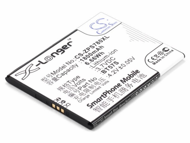 

Аккумулятор CameronSino CS-ZPS780XL для Zopo ZP780 (BT57S), Li-Ion, 1800, 3.7V (P104.01441), CS-ZPS780XL