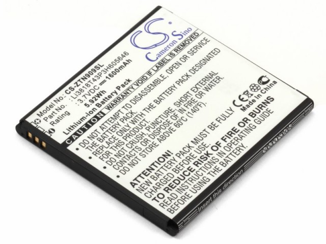 Аккумулятор CameronSino CS-ZTN909SL для ZTE N909, V818 (LI3818T43P3H605646)