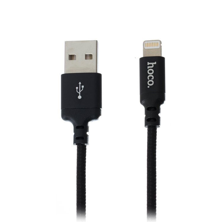 Кабель USB 2.0(Am)-Lightning 8-pin(m), 1 м, черный HOCO