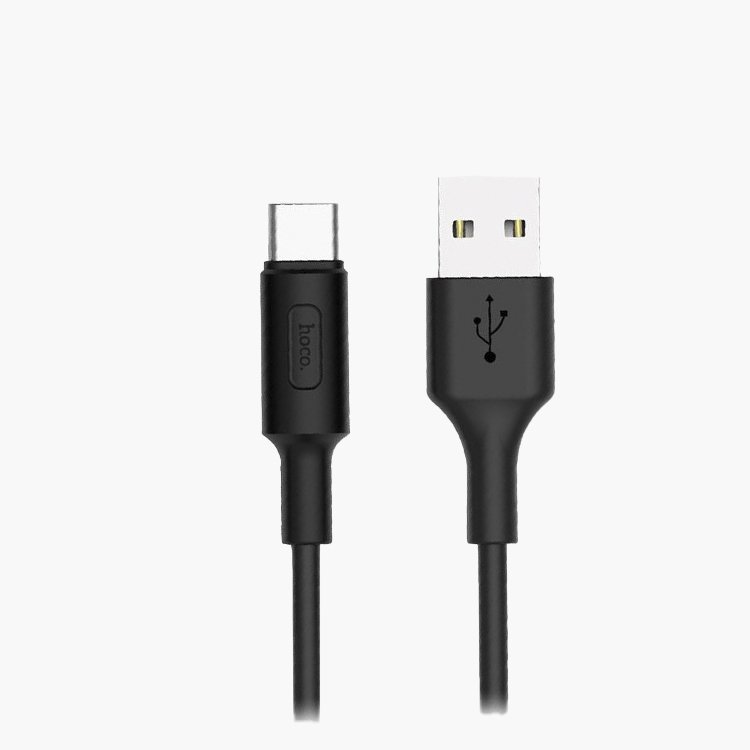 

Кабель USB(Am)-USB Type-C(m), 2А, 1 м, черный, HOCO Soarer X25 (6957531080145), X25