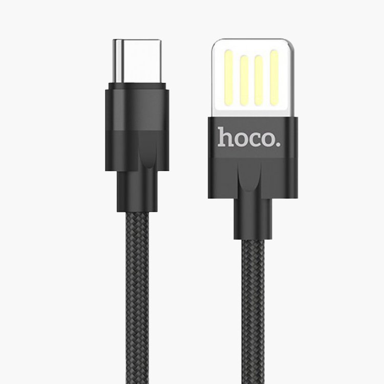 

Кабель USB-USB Type-C, 1.2 м, черный, HOCO U55 Outstanding (102797), U55 Outstanding