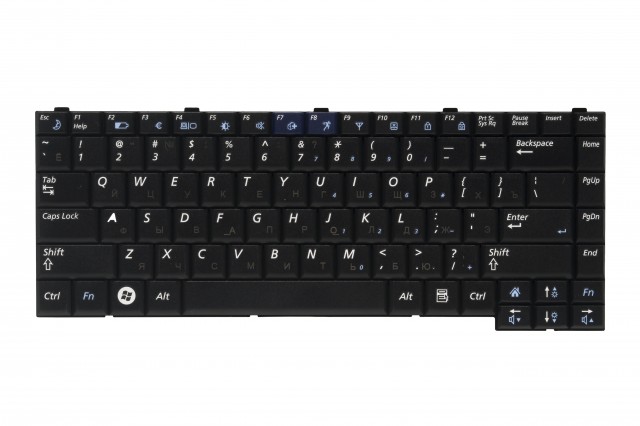 

Клавиатура для ноутбука Samsung Q308/Q310 RU, Black (KB-221R), KB-221R