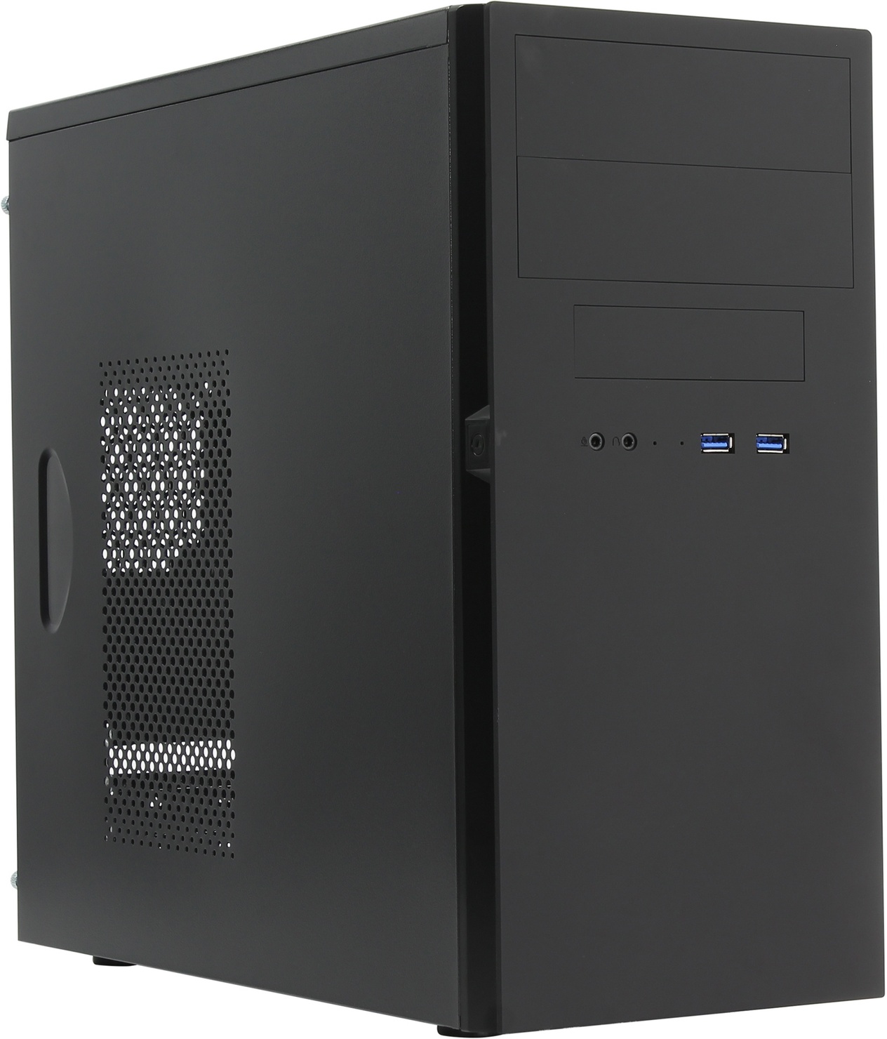 

Корпус Powerman ES725BK, mATX, Mini-Tower, черный, 400 Вт (ES-725BK), ES725BK