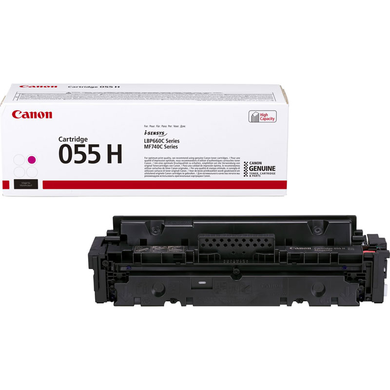 

Картридж лазерный Canon 055HM/3018C002, пурпурный, 5900 страниц, оригинальный для Canon LBP66x/MF74x, 055HM
