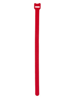 Стяжка-липучка Netko, 1.2 см x 200 мм, 10 шт., красный
