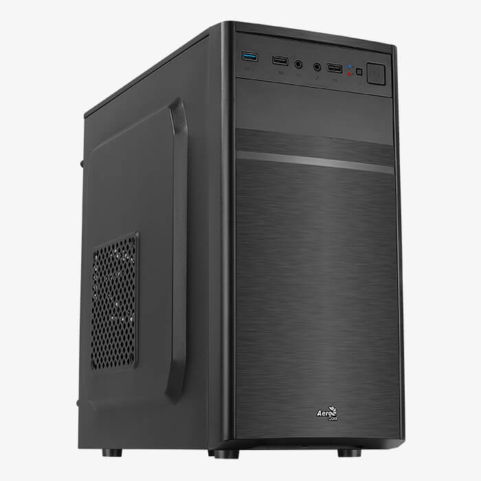 Корпус AeroCool CS-103, mATX, Mini-Tower, черный, без БП (4718009158665)