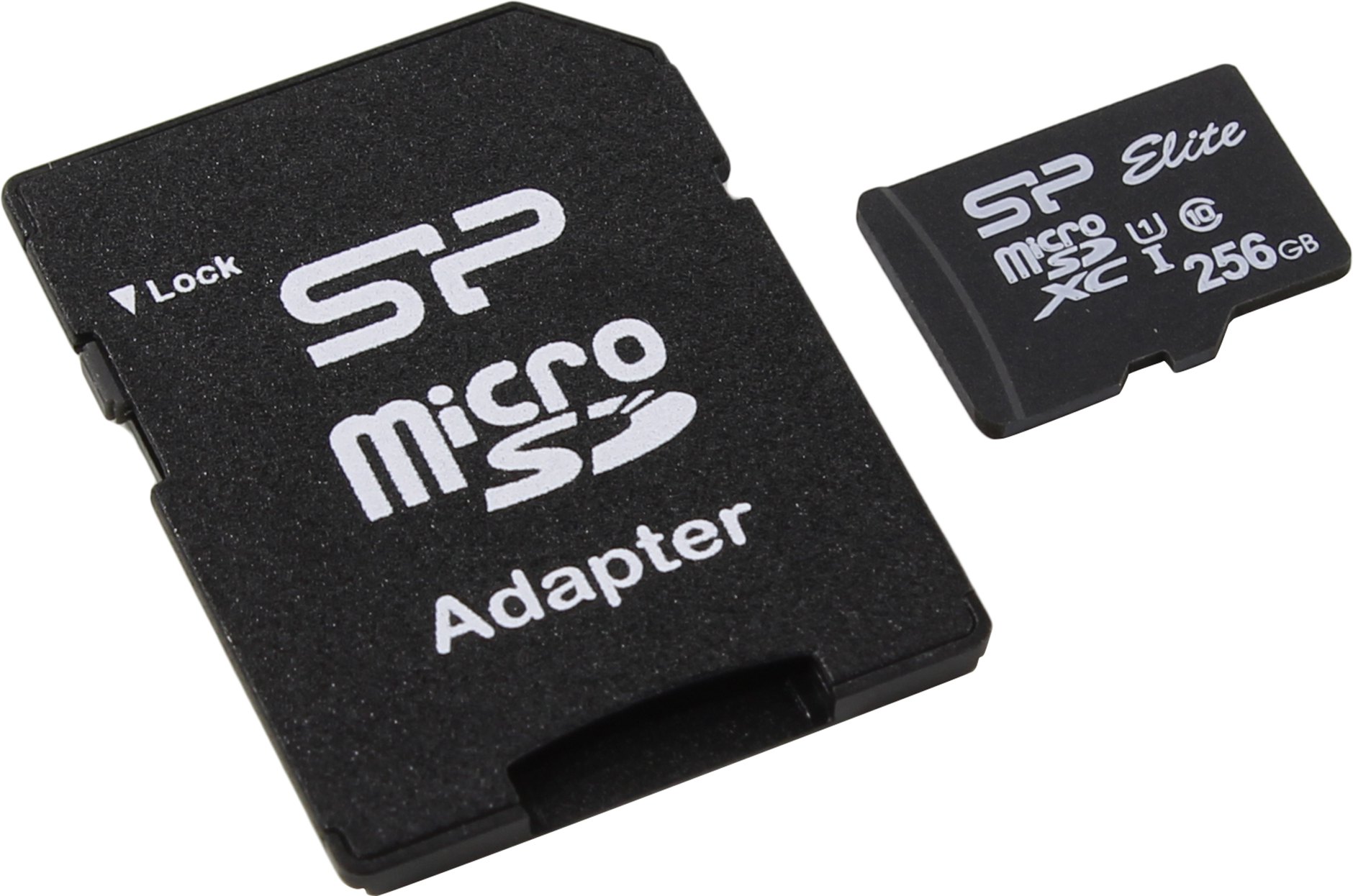 Карта памяти 256Gb microSDXC Silicon Power Elite Class 10 UHS-I U1 + адаптер (SP256GBSTXBU1V10SP)