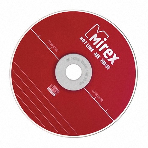 Диск CD-R 700Mb 48x Mirex, Slim Case (5шт)