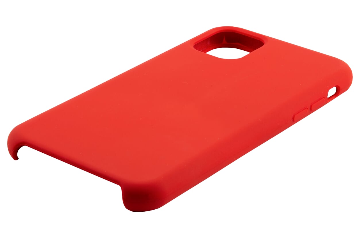 Чехол-накладка Red Line Orlando для смартфона Apple iPhone 11 Pro Max, силикон/микрофибра, красный