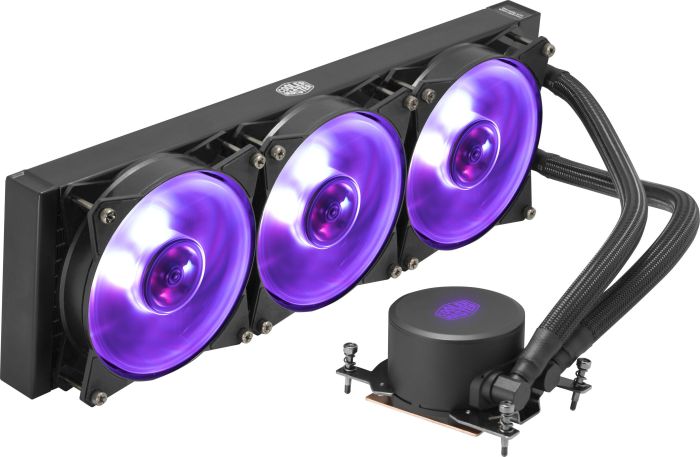 

Жидкостное охлаждение Cooler Master MasterLiquid ML360 RGB TR4 Edition для SocketTR4/sWRX8, 3x120мм, RGB LED (MLX-D36M-A20PC-T1), MasterLiquid ML360 RGB TR4 Edition