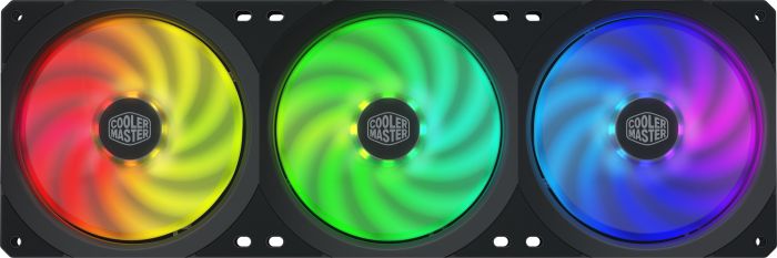 

Комплект вентиляторов Cooler Master MasterFan SF360R ARGB, 120 мм, 2500rpm, 30 дБ, 4-pin PWM, 3шт, ARGB подсветка (MFX-B2D3-18NPA-R1), MasterFan SF360R ARGB