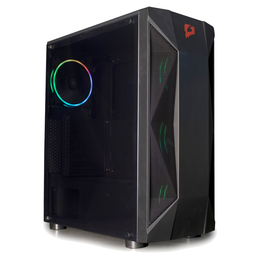 Корпус e2e4 EVO Gamer GC-04 ATX Midi-Tower USB 30 4x120mm ARGB вентилятора черный Без БП OT-GC-04-B-RGB 5000₽