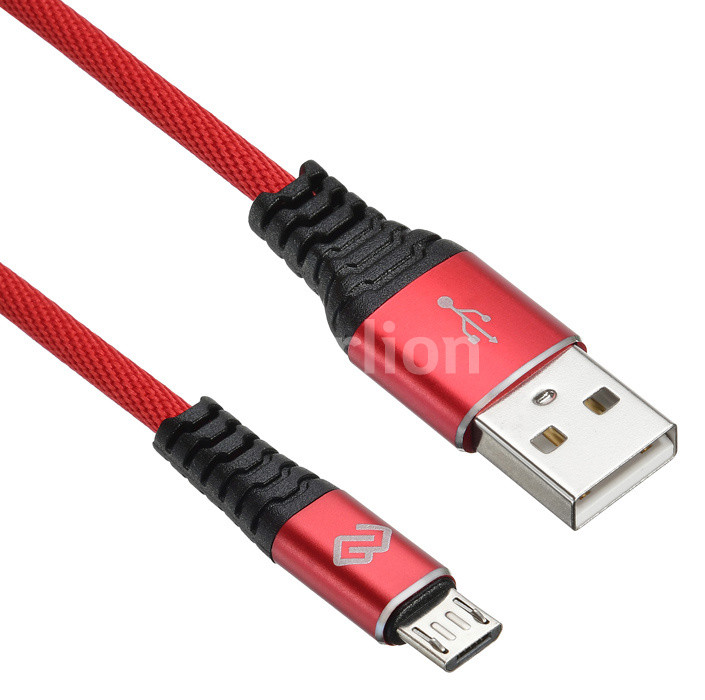 

Кабель USB-micro, Digma , 1.2m, красный (1080371)