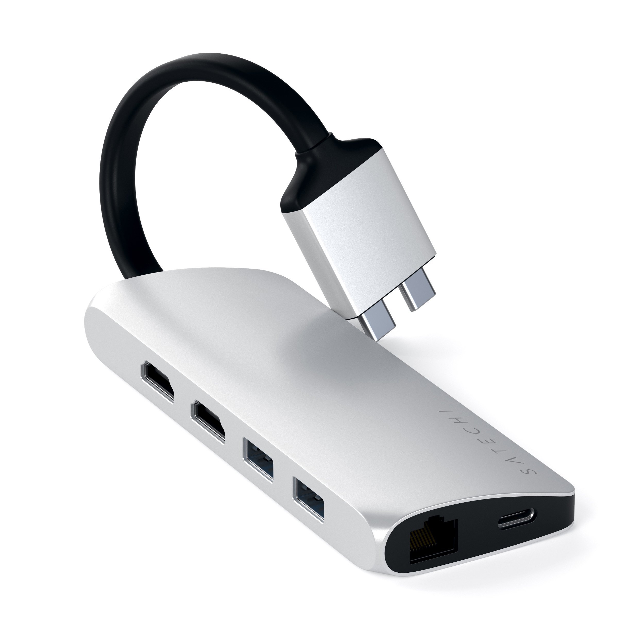 

Адаптер Satechi Type-C Dual Multimedia Adapter для Apple MacBook, серебристый (ST-TCDMMAS), Type-C Dual Multimedia Adapter
