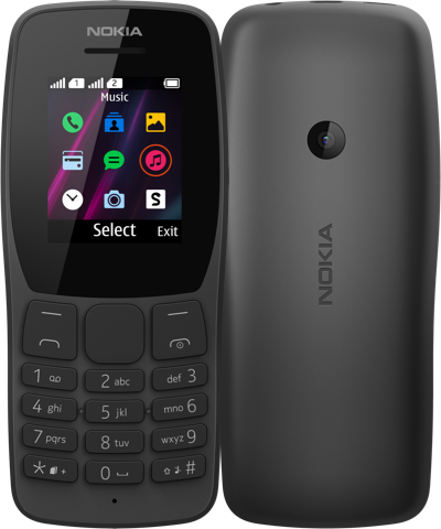 

Мобильный телефон Nokia 110 DS (ТА-1192) 1.77", 160x128 TN, Spreadtrum SC6531E, BT Cam, 2-Sim, 800mAh, micro-USB, черный (16NKLB01A07), 110 DS (ТА-1192)