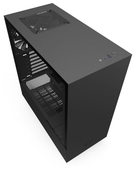 Корпус NZXT H510 Black, ATX, Midi-Tower, USB 3.0, черный, Без БП (CA-H510B-B1)
