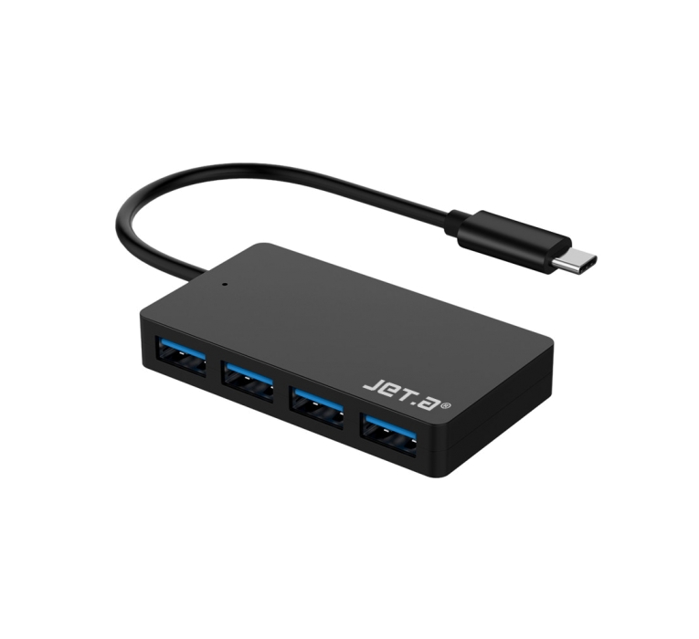 Концентратор Jet.A JA-UH38, 4xUSB 3.0, черный