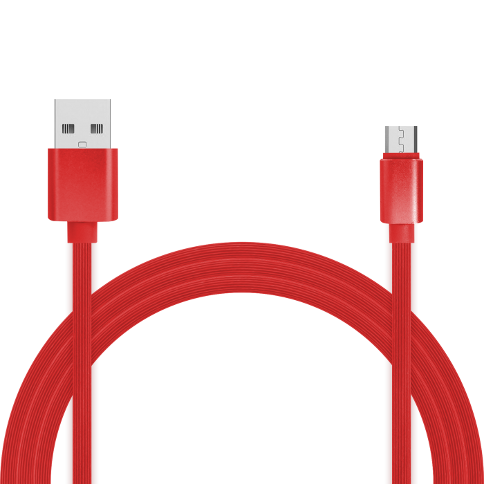 Кабель USB2.0-microUSB , Jet.A, 1m, красный, QC3.0, 2A (JA-DC24)