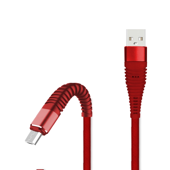 

Кабель USB-microUSB 2.0, Jet.A, 1m, красный, QC3.0, 2A, доп. защита от заломов (JA-DC27 1m Red)