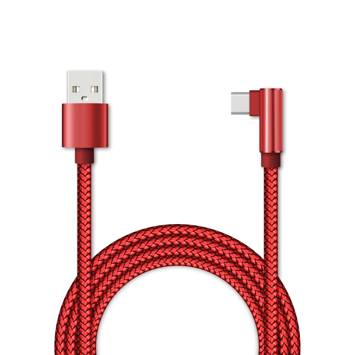 Кабель USB-USB Type-C, 1 м, красный, Jet.A (JA-DC35 1m Red)