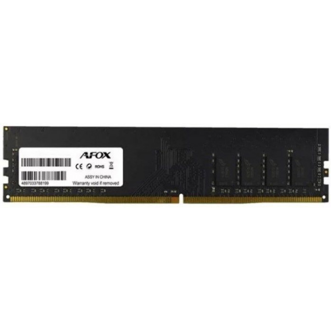 Память DDR4 DIMM 8Gb, 2666MHz AFOX (AFLD48FH1P/AFLD48FH2P/AFLD48FS1P)