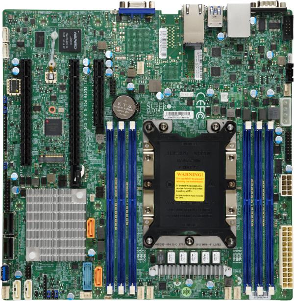 

Материнская плата Supermicro X11SPM-F, 1xSocket3647, iC621, 6xDDR4, 2PCI-Ex16, PCI-Ex8, 1xM.2, 12SATA3 RAID 0/1/5/10, 2GLAN, 6xUSB 2.0, 5xUSB 3.0, VGA, mATX, Bulk (MBD-X11SPM-F-B), X11SPM-F