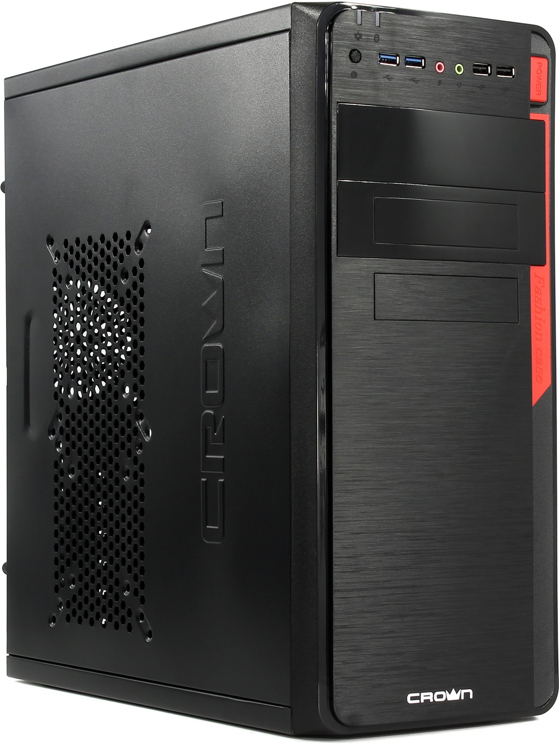 

Корпус CROWN CMC-C503, ATX, Midi-Tower, 2xUSB 3.0, черный, Без БП (CM000002036), CMC-C503