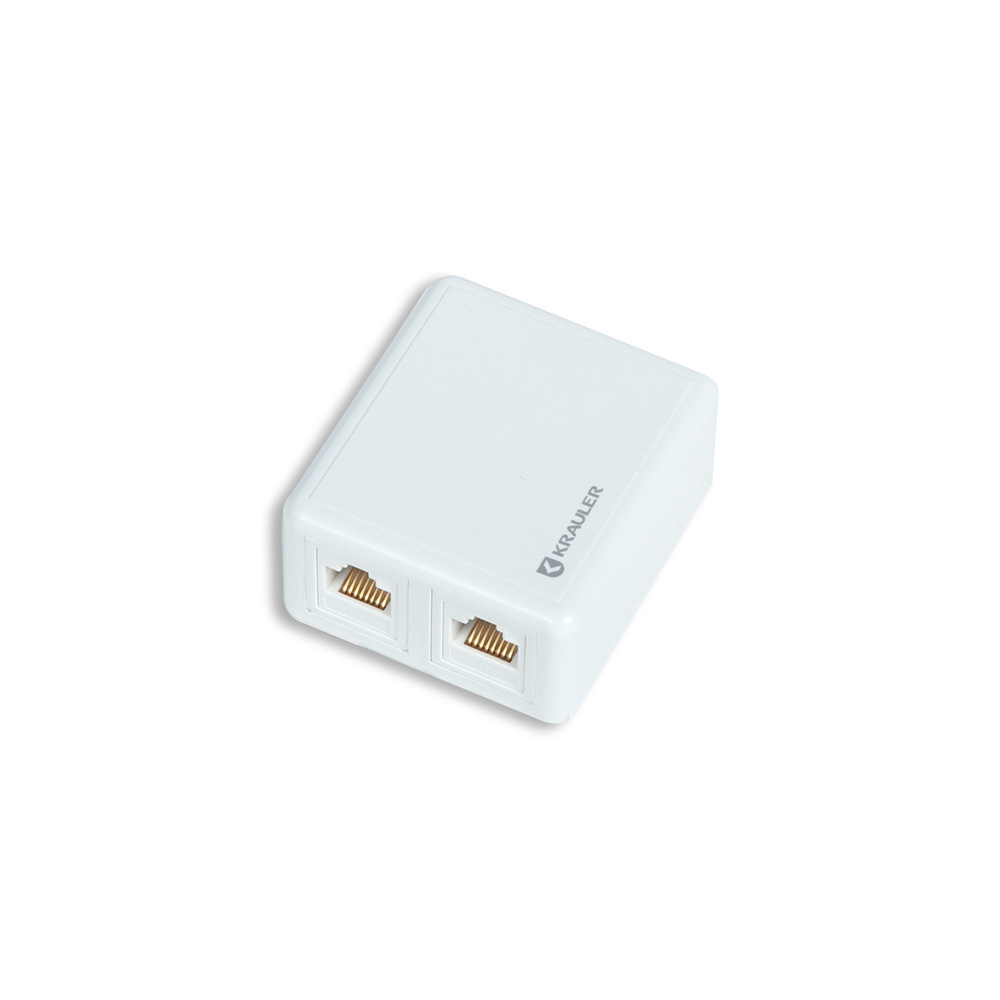 Розетка RJ-45RJ-45 открытый монтаж категория 5e KRAULER KR-WOC5-KST-U2 190₽