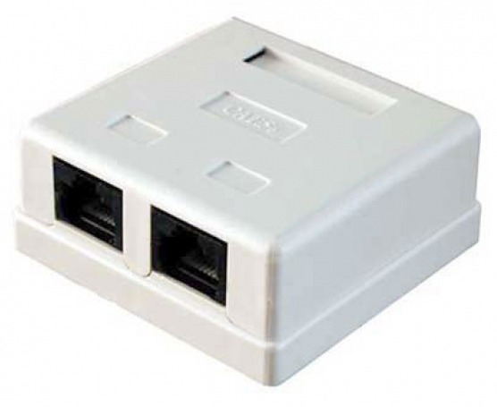 

Розетка RJ-45+RJ-45 открытый монтаж категория 5e, Ningbo (TL-CAT-014)