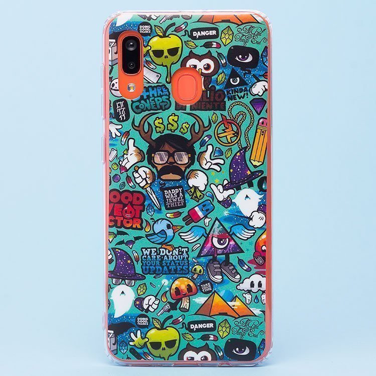 

Чехол-накладка SC156 для смартфона Samsung SM-A205/SM-A305 Galaxy A20/Galaxy A30, силикон, рисунок 021 (106172)
