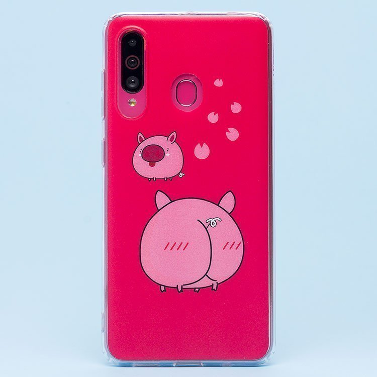 Чехол-накладка SC156 для смартфона Samsung SM-A606 Galaxy A60, силикон, рисунок 002