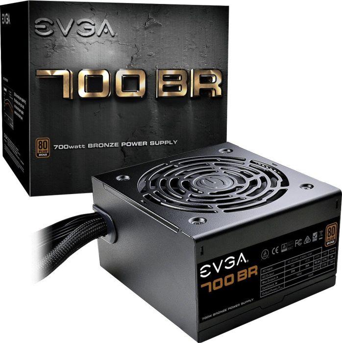 

Блок питания 700Вт ATX EVGA BR Serie 700, 120 мм, 80 Plus Bronze (100-BR-0700-K2), BR Serie 700