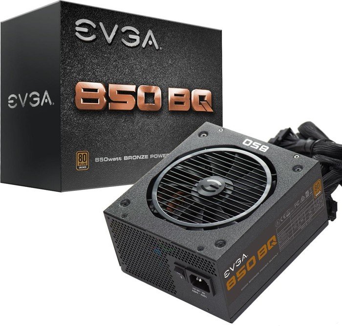 

Блок питания 850Вт ATX EVGA BQ Serie 850, 140 мм, 80 Plus Bronze (110-BQ-0850-V2), BQ Serie 850