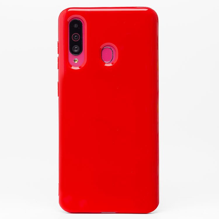 Чехол-накладка SC158 для смартфона Samsung SM-A606 Galaxy A60, силикон, красный