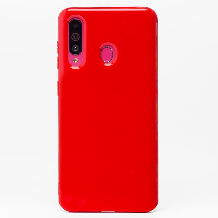 Чехол-накладка SC158 для смартфона Samsung SM-A606 Galaxy A60, силикон, красный