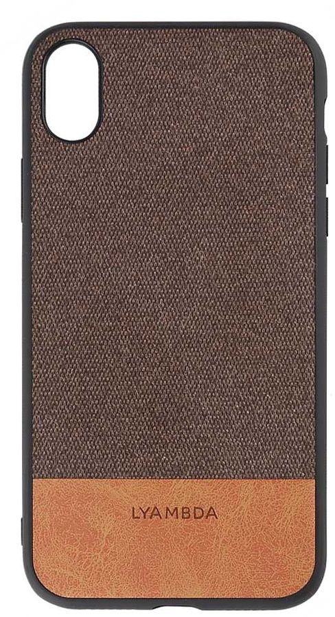 

Чехол-накладка Lyambda Calypso для смартфона Apple iPhone XS Max, пластик, силикон, искусственная кожа, коричневый (LA03-CL-XSM-BR)