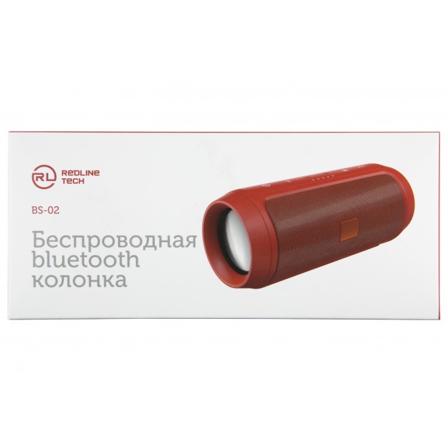 

Портативная акустика Red Line Tech BS – 02, 3 Вт, красный (УТ000017805), Tech BS – 02
