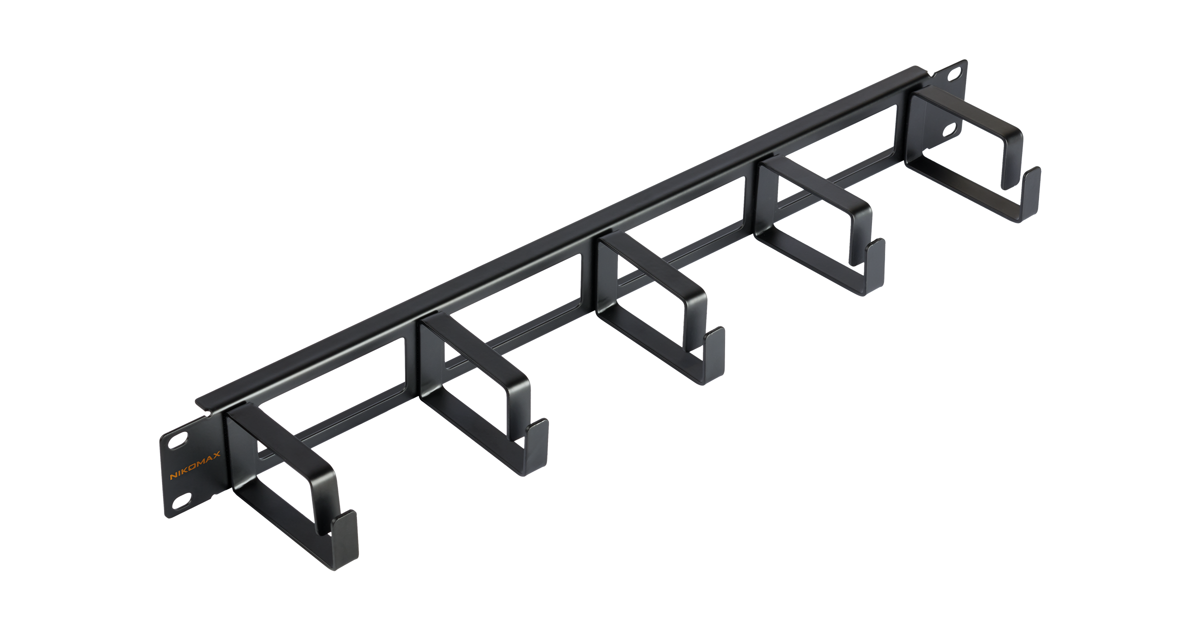 

Органайзер кабельный NIKOMAX, горизонтальный, 19", 1U, 5-колец, металл, 2 шт черный (NMC-OK600H-1U-BK-2)