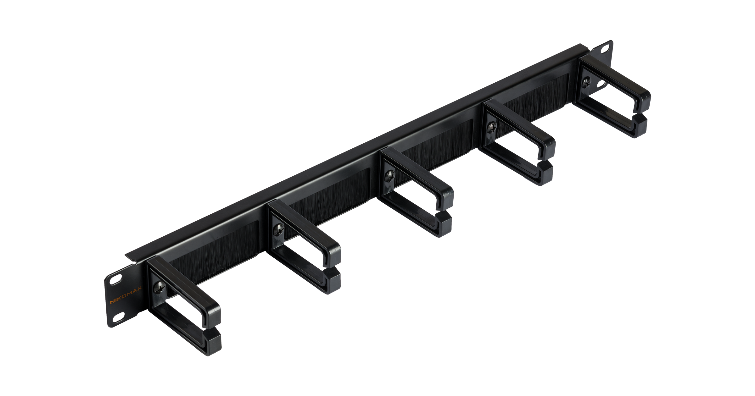 Органайзер кабельный NIKOMAX NMC-OP530HB-1U-BK-2, горизонтальный, 1U