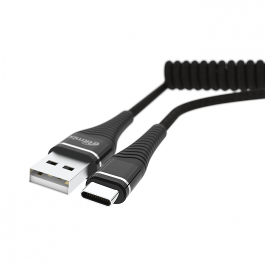 

Кабель USB-USB Type-C, Ritmix, 1м, черный (RCC-434 Black Spring)