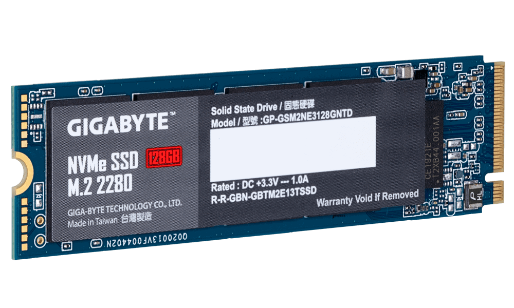 

Твердотельный накопитель (SSD) GIGABYTE 128Gb Client SSD, 2280, M.2, NVMe (GP-GSM2NE3128GNTD)