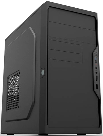 Корпус Foxline FL-733, mATX, Mini-Tower, 2xUSB 3.0, черный, 450 Вт (FL-733-FZ450R-U32)