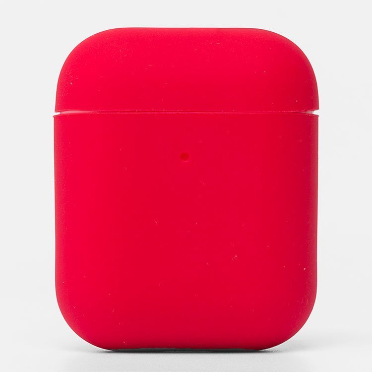 Чехол Soft touch для кейса Apple AirPods 2, красный (102575)