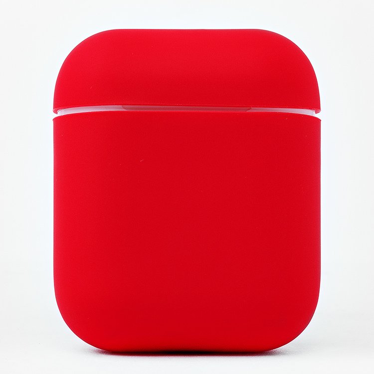 Чехол Soft touch для кейса Apple AirPods, красный (97770)