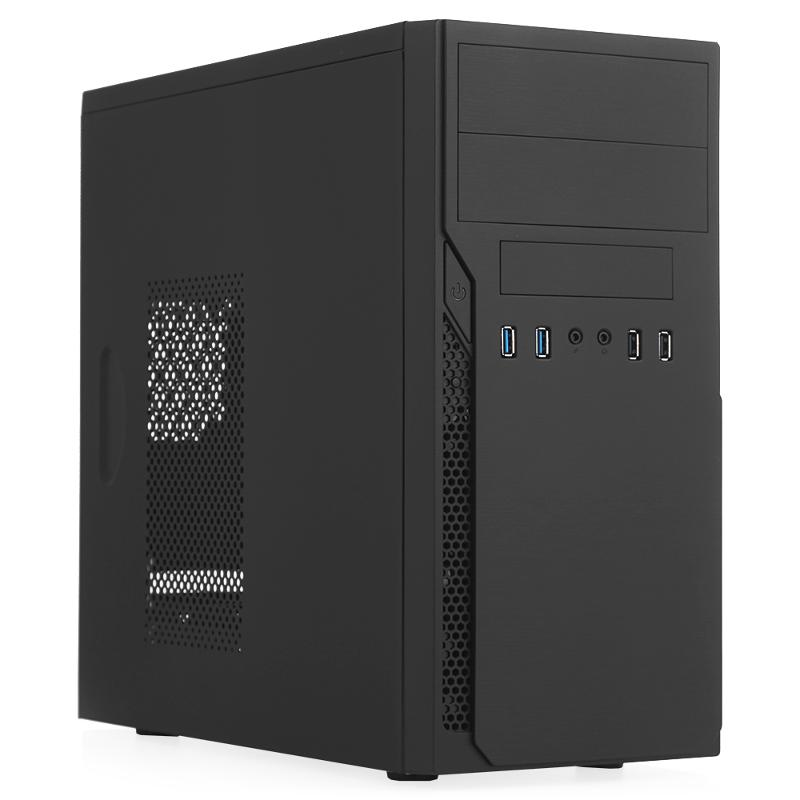 Корпус Foxline FL-628, mATX, Mini-Tower, 2xUSB 3.0, черный, 500 Вт (FL-628-FZ500R-U32)